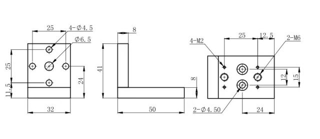 LDTZJ5 Right Angle Mounting Plate/Adapter with High Precision Customized OEM Support