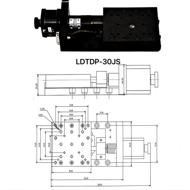 LDTDP-30JS Motorized Translation Stage