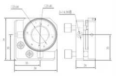 LDTPG2-25.4 Polarizer Mirror Mount