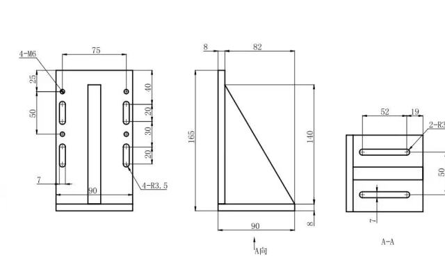 LDTZJ6 Right Angle Mounting Plate/Adapter with High Precision Customized OEM Support