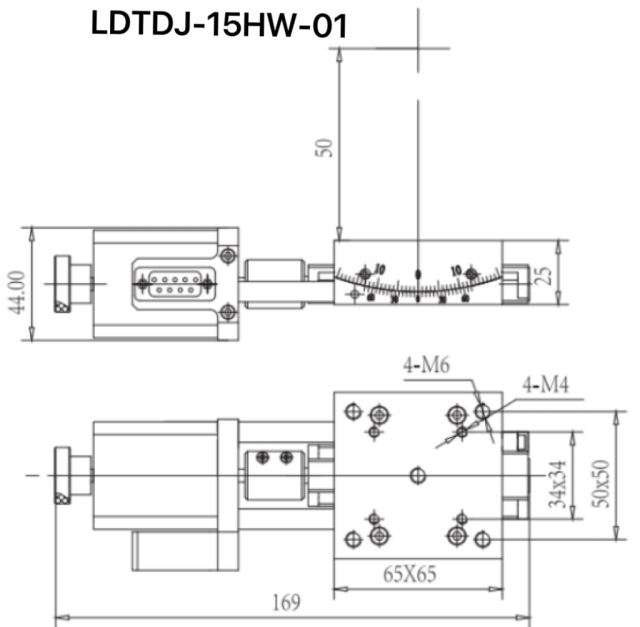 LDTDJ-10HW-01 Series Motorized Goniometer  Stages