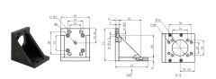 LDTZJ4 Right Angle Mounting Plate/Adapter with High Precision Customized OEM Support