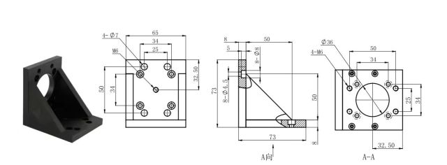 LDTZJ4 Right Angle Mounting Plate/Adapter with High Precision Customized OEM Support