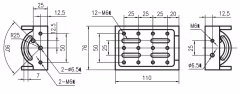 LSJJ4-25 Optical Support Rods and Clamps with Five Installation Surfaces Net Weight 0.25kg