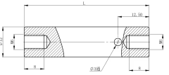 LDTZG5-50 Optical Post and Post Holders Length 50MM M6 Internal in One End and M4 Internal in the Other End