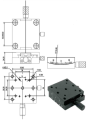 LDTSS-01-10WW Manual Goniometer Stages  Table Size  65x65 mm