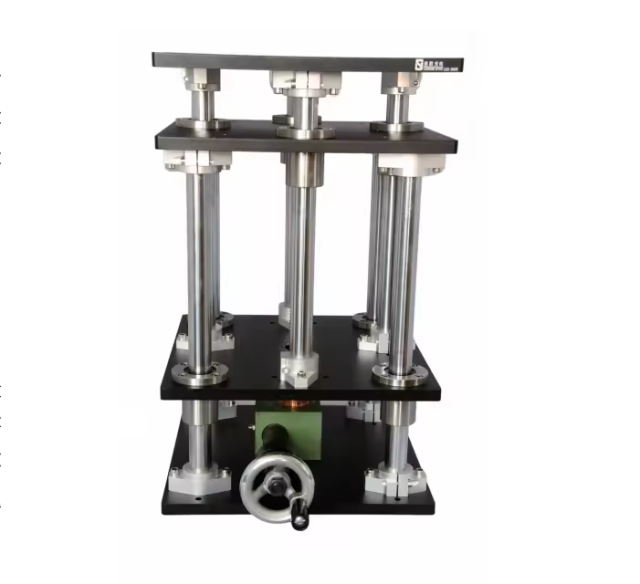 LDTSS-XW-A Series Customize OEM Manual Hand Screw Vertical Lab Jack Positioning Stage Platform Size 400x400mm Travel Range 100-400mm