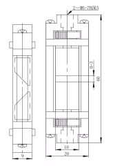 LDTXF5-6 Adjustable Optical Slit with High Precision Fine Screw Manual Open Micrometer Driving