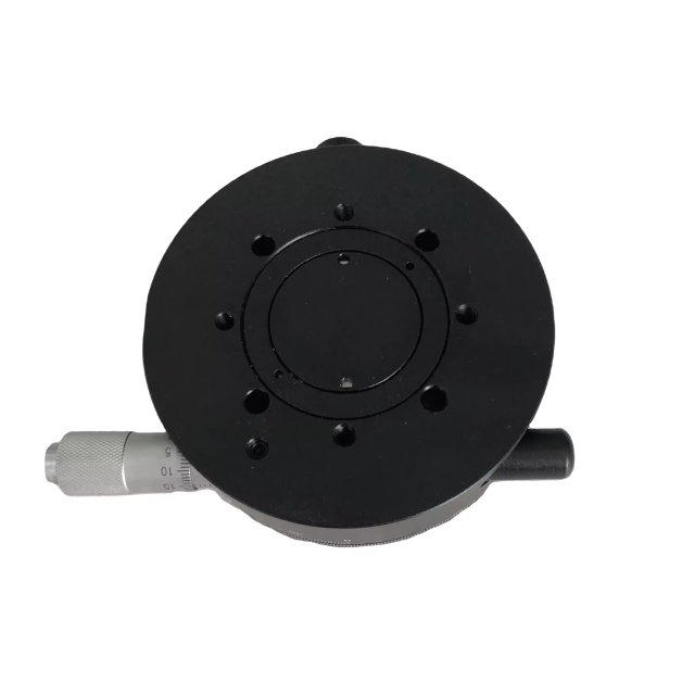 LDTSH-82TV-B Customize OEM Precision Shaft Design Manual Rotary Positioning Stage Platform Dimension 82mm Load Capacity 5kg
