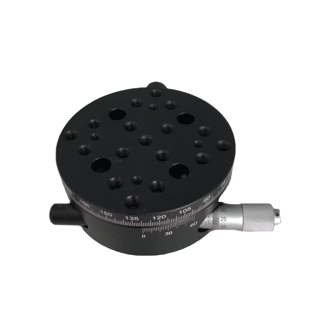 LDTSH-82TS-B Customize OEM Precision Shaft Design Manual Rotary Positioning Stage Platform Dimension 82mm Load Capacity 5kg
