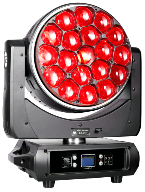 19*40W Bee Eye ZOOM  RGBW 4in1 LED Moving Head Light With LED Ring
