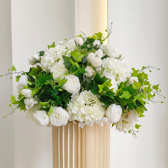 Rose Flower Ball for Wedding Table Decoration Wedding Centerpieces Artificial Flower Ball