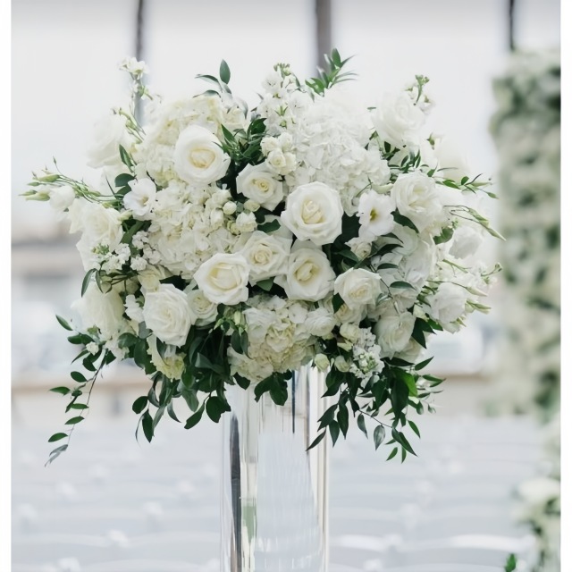 Wedding Real Touch Artificial Flower Ball  Elegant Flower Ball Centerpiece Table Decoration Flower for Wedding Event Decor