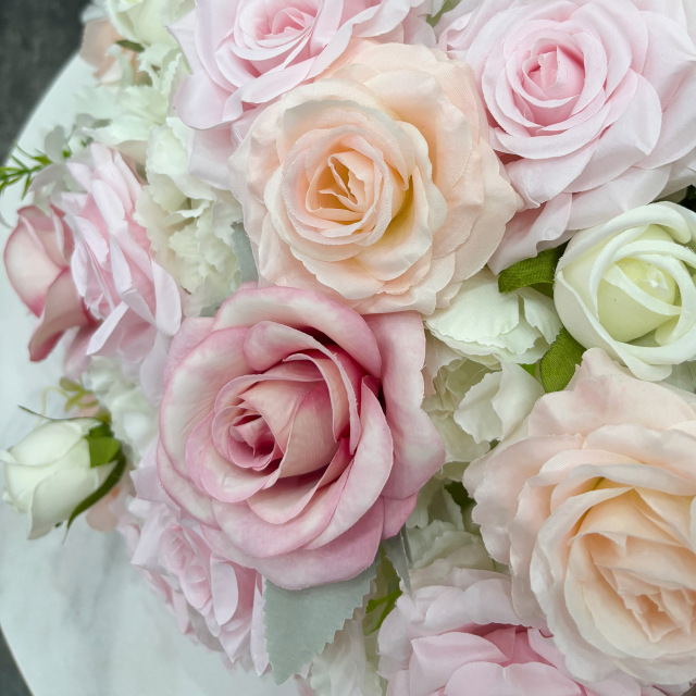 Artificial hydrangea and rose ball wedding table decoration for wedding centerpiece