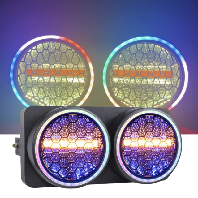 2-Eyes Blinder LED Matrix Retro Light