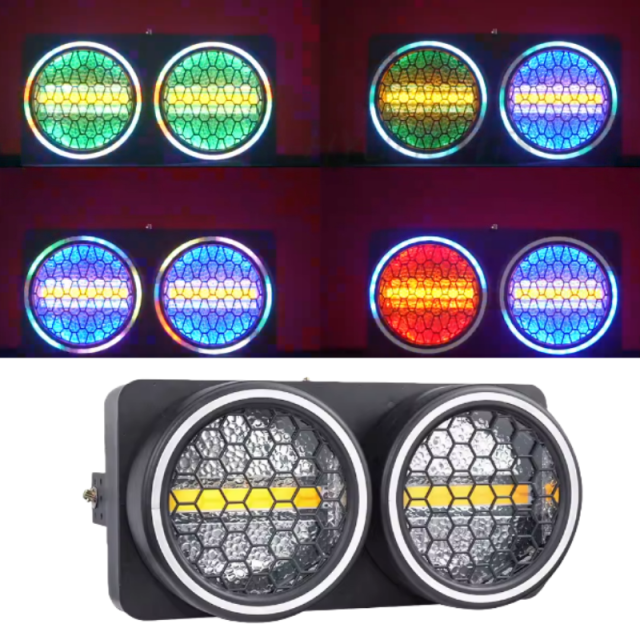 2-Eyes Blinder LED Matrix Retro Light