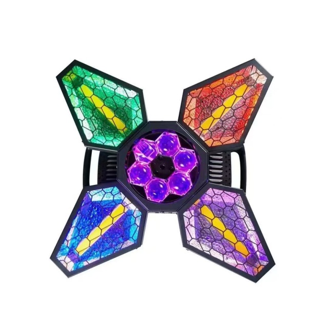 Four-leaf infinite rotation retro light