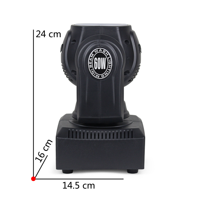 60W Beam Moving head light with led ring