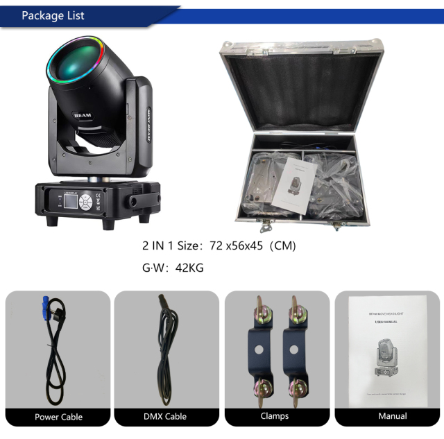 Mini 7R230w beam moving head light