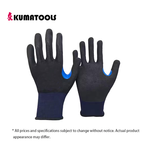 18 Gauge Black ANSI Cut Resistant Sandy Nitrile Coated Work Gloves