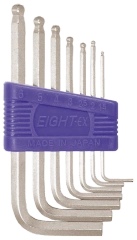 Taper Head Hex Key Wrench 7-Piece Flat Type Holder Set TS-7S