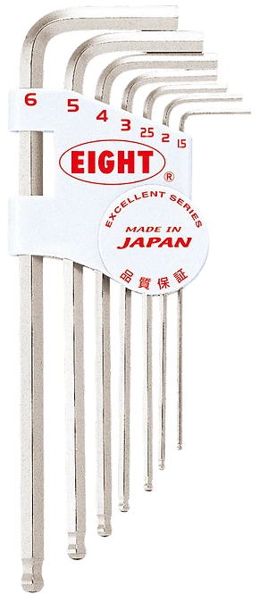 Taper Head Hex Key Wrench 7-Piece Door Holder Set TMS-7