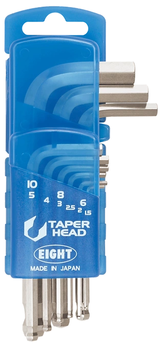 Taper Head Hex Key Wrench 9-Piece Door Holder Set TS-9D