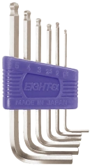 Taper Head Hex Key Wrench 6-Piece Flat Type Holder Set TS-6