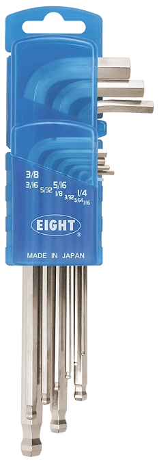 Taper Head Hex Key Wrench 9-Piece Door Holder Set TLS-9ZD