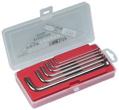 Taper Head Hex Key Wrench 6-Piece Plastic Case Set VS-S6