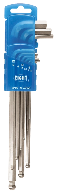 Ball Point Hex Key Wrench 9-Piece Door Holder Set BHS-9D