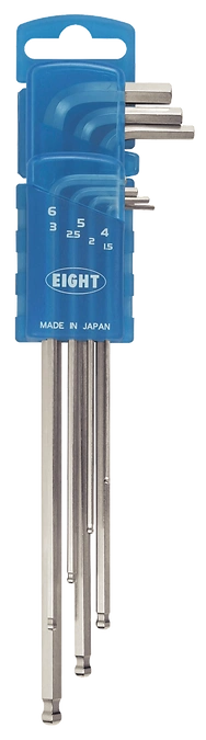 Ball Point Hex Key Wrench 7-Piece Door Holder Set BHS-7D