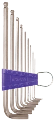 Ball Point Hex Key Wrench 9-Piece Flat Type Holder Set BHS-9