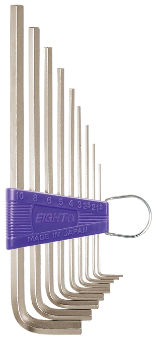 Hex Key Wrench  9-Piece Flat Type Holder Set LHS-9