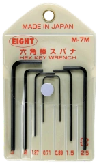 Hex Key Wrench Micro Size Vinyl Pouch Set M-7M / M-8Z