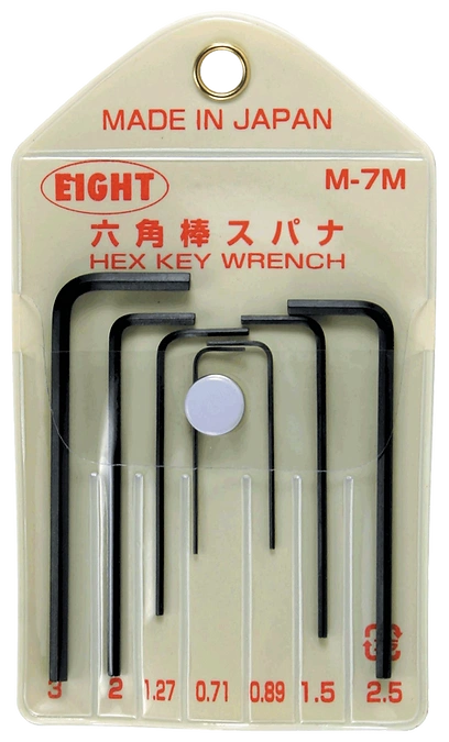 Hex Key Wrench Micro Size Vinyl Pouch Set M-7M / M-8Z