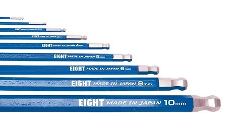 Taper Head Hex Key Wrench 9-Piece Single Colour Wrench Holder Set (Blue) TLC-S9NBL