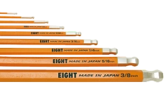 Taper Head Hex Key Wrench 9-Piece Single Colour Wrench Holder Set (Orange) TEL-S9NOR