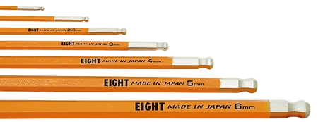 Taper Head Hex Key Wrench 7-Piece Single Colour Wrench Holder Set (Orange) TLC-S7OR