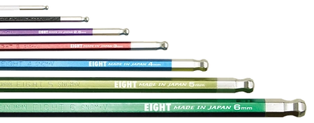 Taper Head Hex Key Wrench 7-Piece Multi Colour Wrench Holder Set TLC-S7