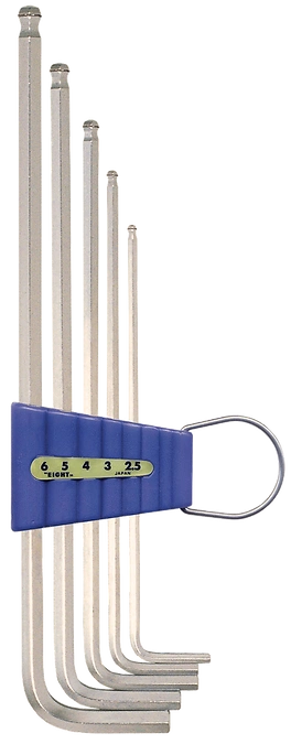 Bolt Catch Taper Head Hex Key Wrench 5-Piece Flat Type Holder Set BCT-S5
