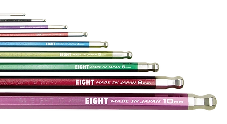 Taper Head Hex Key Wrench 9-Piece Multi Colour Wrench Holder Set TLC-S9N