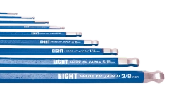 Taper Head Hex Key Wrench 9-Piece Single Colour Wrench Holder Set (Blue) TEL-S9NBL