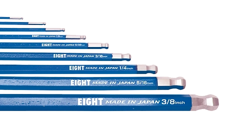 Taper Head Hex Key Wrench 9-Piece Single Colour Wrench Holder Set (Blue) TEL-S9NBL