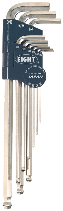 Bolt Catch Taper Head Hex Key Wrench 9-Piece Double Decker Type Holder Set BCT-S9Z