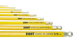 Taper Head Hex Key Wrench 9-Piece Single Colour Wrench Holder Set (Yellow) TEL-S9NYE