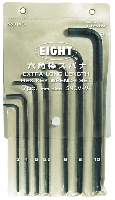 Hex Key Wrench 7-Piece Vinyl Pouch Set 014-S3 / 014-S4