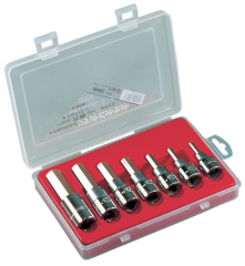 Hex Key Socket Bit Short Type 7-Piece Plastic Case Set 21SB-S7