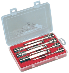 Taper Head Hex Key Socket Bit 7-Piece Plastic Case Set 21TB-S7