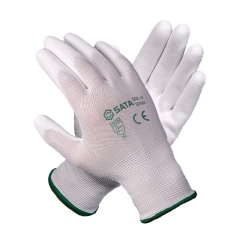 13-Gauge White PU Palm Dipped Gloves 521001 Series